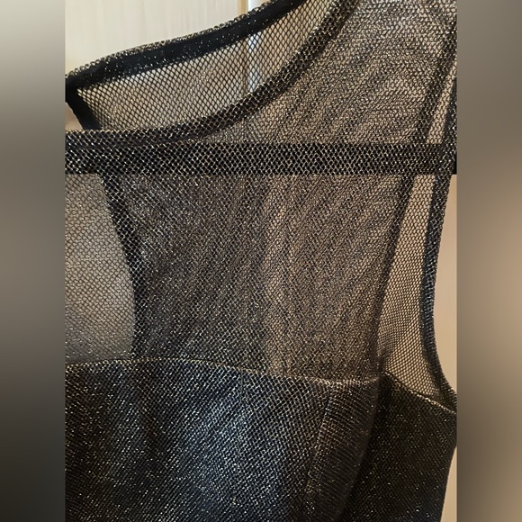 Aiden Gold Glitter Fit and Flare Party Mini Dress Size 10 - Picture 7 of 10